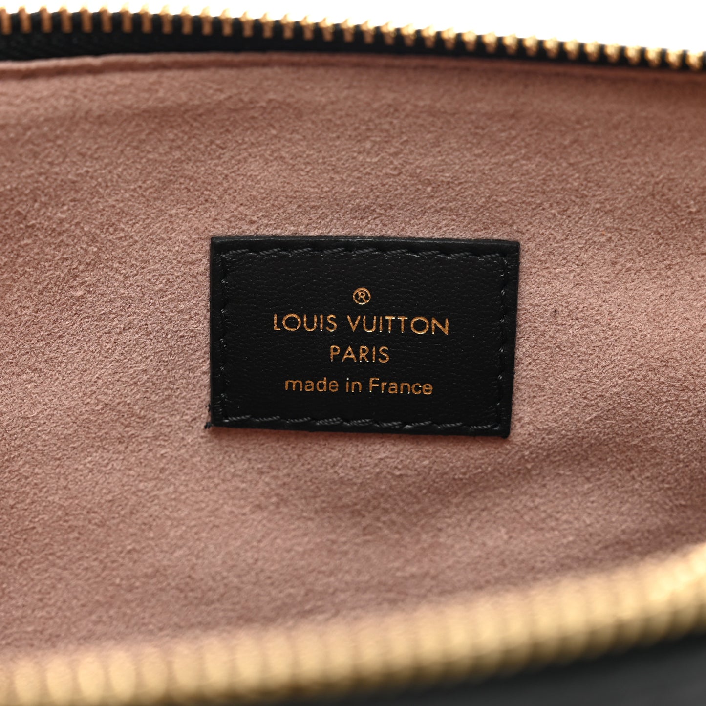 Lambskin Embossed Monogram Coussin PM Black