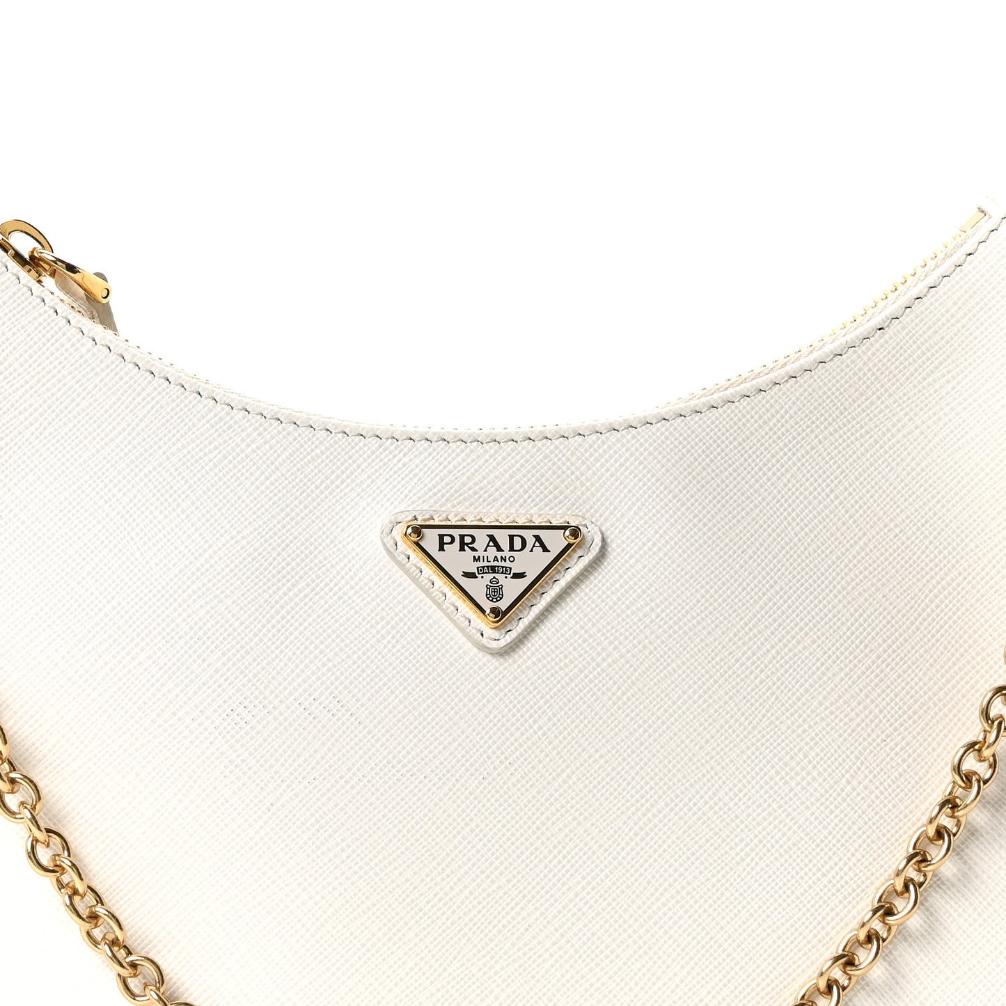 Saffiano Re-Edition 2005 Shoulder Bag White