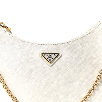 Prada Saffiano Re-Edition 2005 Shoulder Bag White 7 of 9