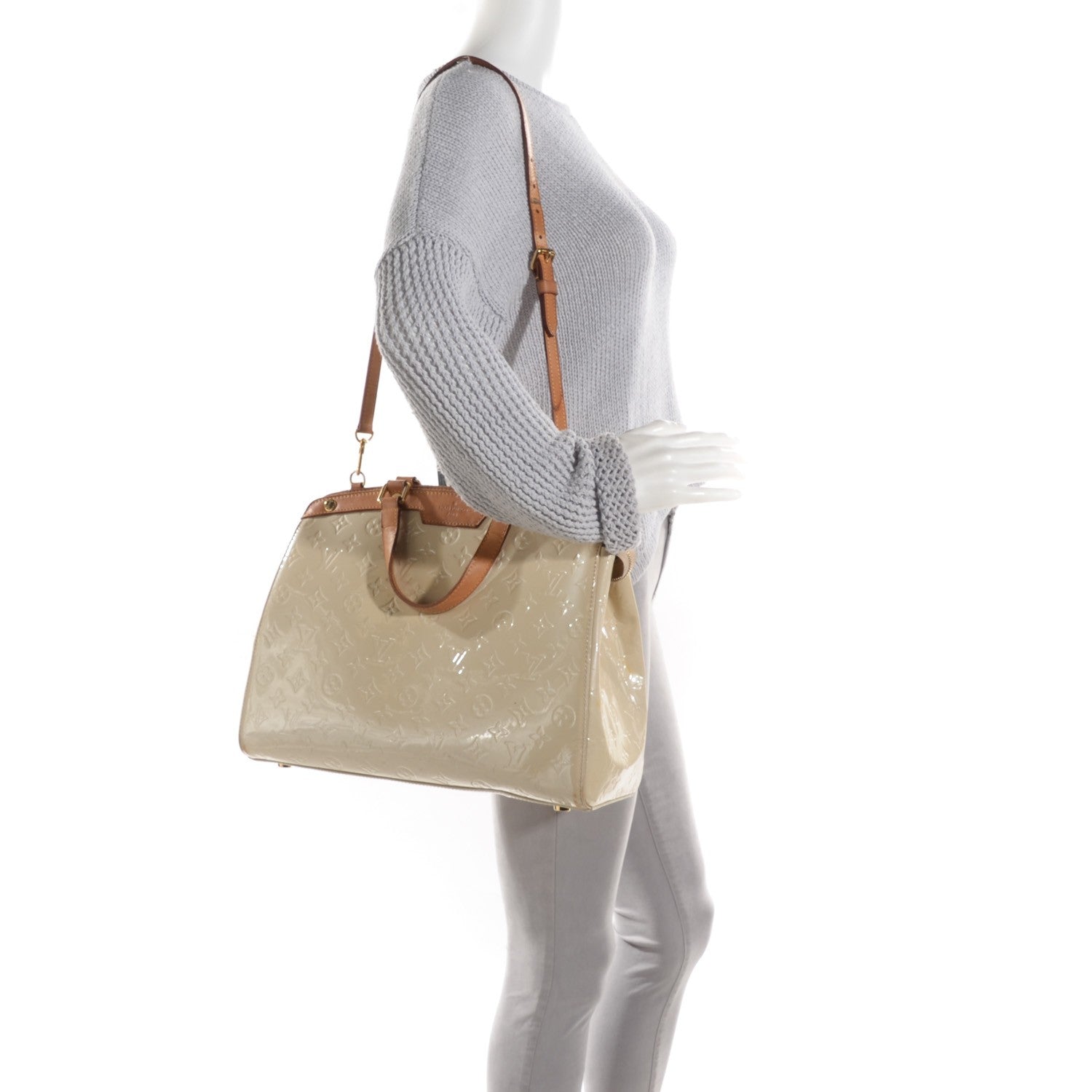 Louis Vuitton Vernis Brea GM Blanc Corail 6 of 13