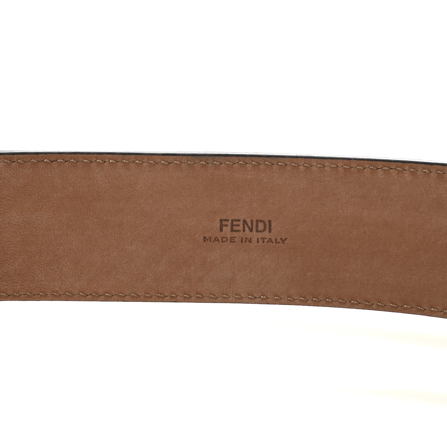 Fendi Snakeskin FF Belt 95 38 Brown Multicolor 3 of 4