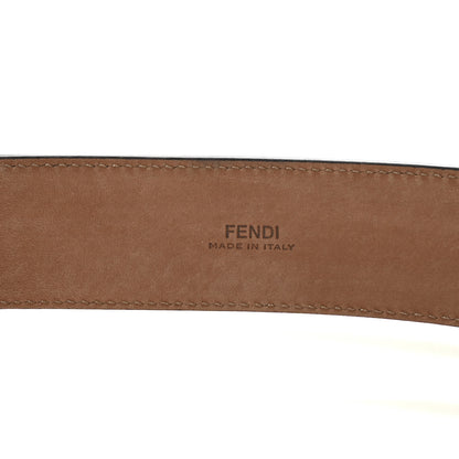 Fendi Snakeskin FF Belt 95 38 Brown Multicolor 3 of 4