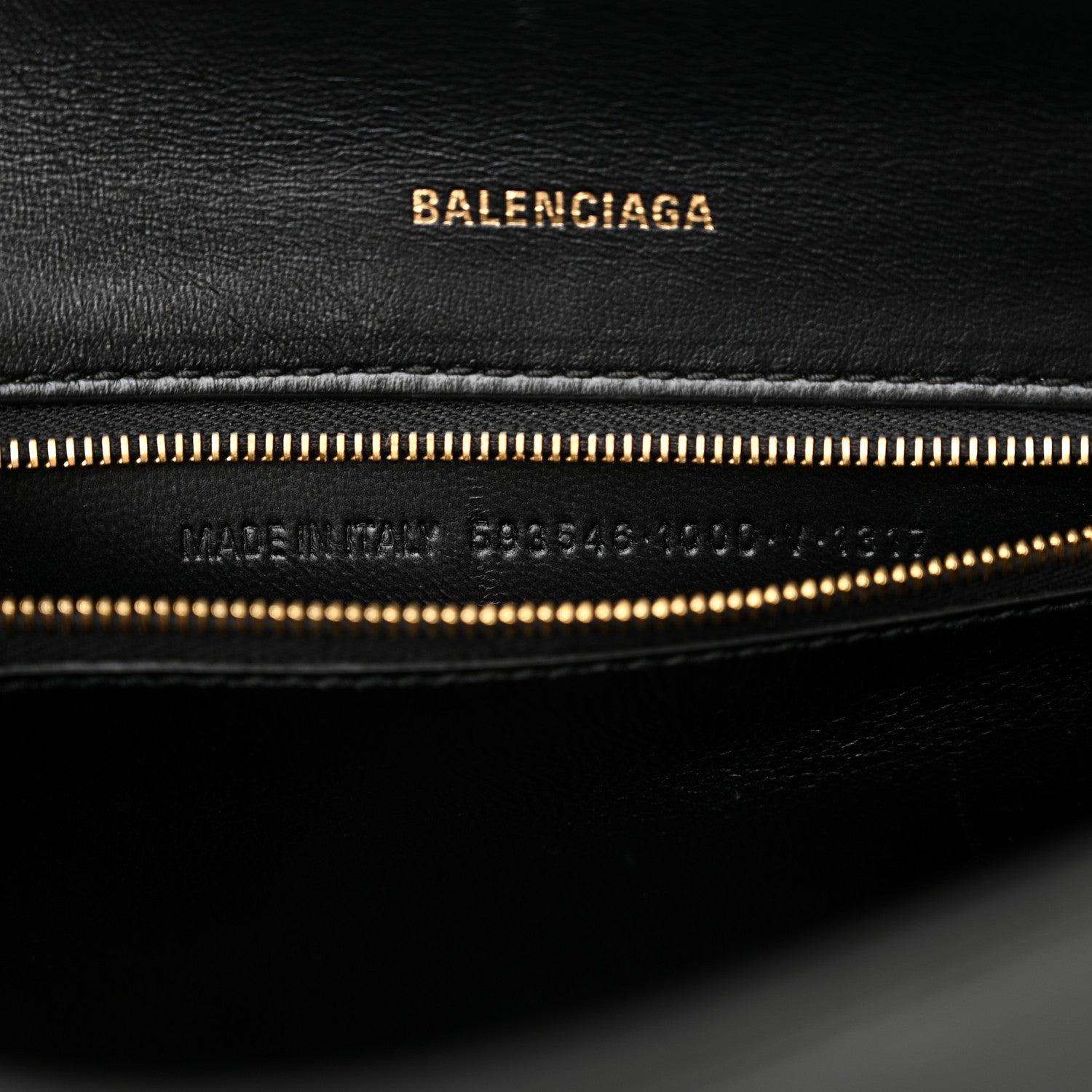 Balenciaga Shiny Box Calfskin Small Hourglass Top Handle Bag Black 8 of 11
