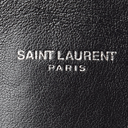 Saint Laurent Calfskin Y Quilted Monogram Large Loulou Shopper Black 8 of 10