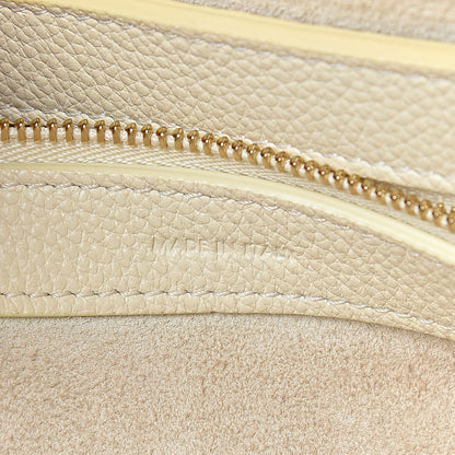 Celine Soft Grained Calfskin Small Belt Cabas Phantom Vanilla 6 of 17