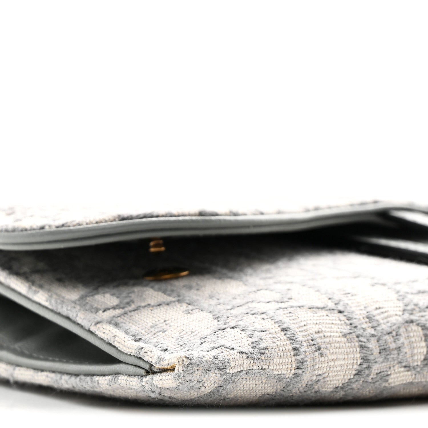 Christian Dior Oblique Saddle Chain Long Wallet Grey 21 of 23