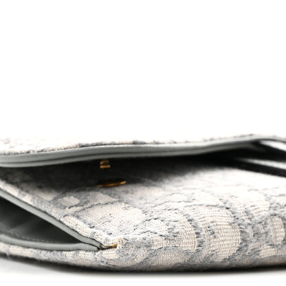 Christian Dior Oblique Saddle Chain Long Wallet Grey 21 of 23