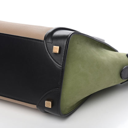 Celine Nubuck Calfskin Micro Tri-Color Luggage 8 of 9