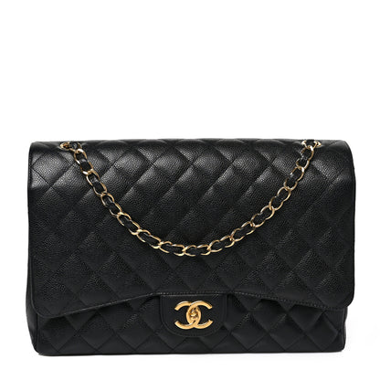 Chanel Caviar Quilted Maxi Double Flap Black 1 of 8