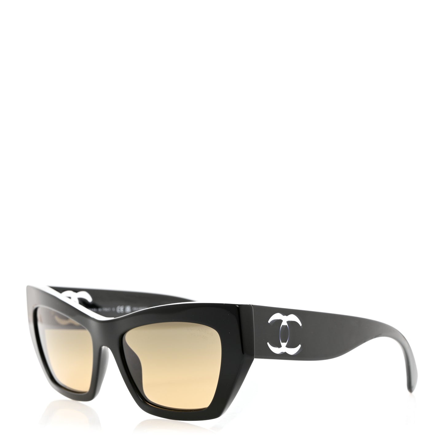 Acetate Nylon Polarized Cat Eye Sunglasses 5527 Black