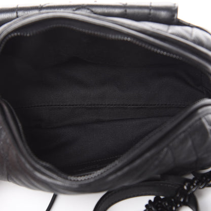 Saint Laurent Lambskin Matelasse Monogram East West Rider Bag Black 5 of 11