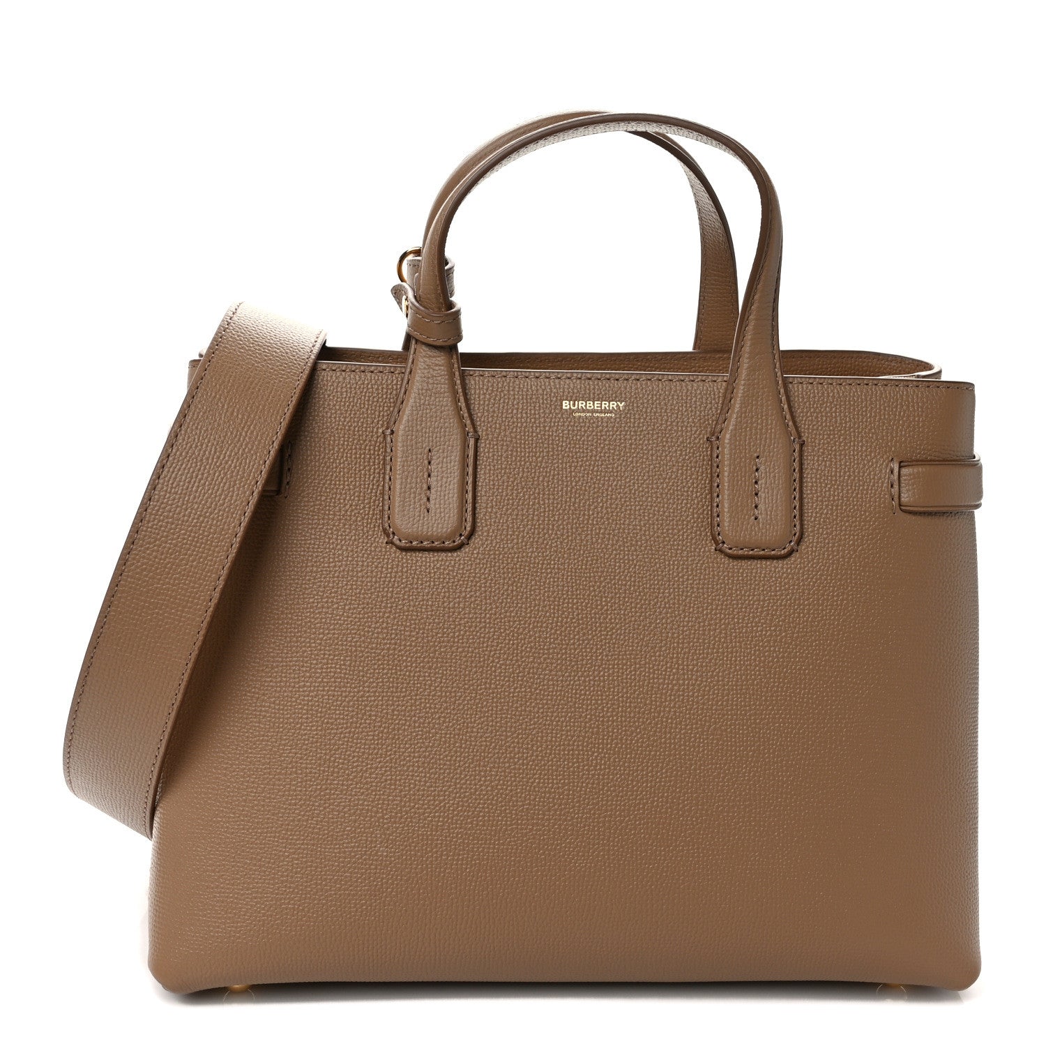 Burberry Derby Calfskin House Check Medium Banner Tote 1 of 10