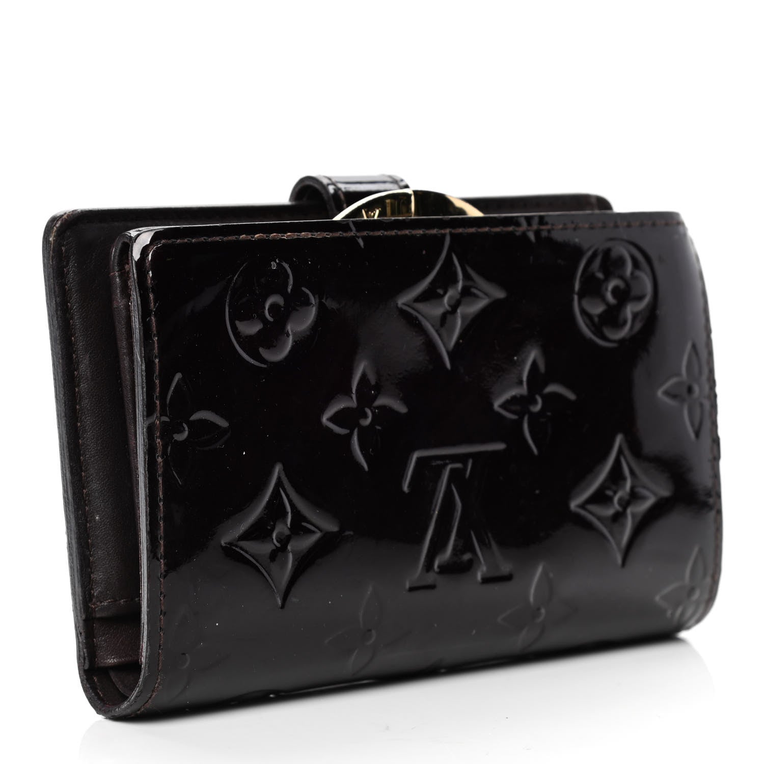 Louis Vuitton Vernis French Purse Wallet Amarante 2 of 5