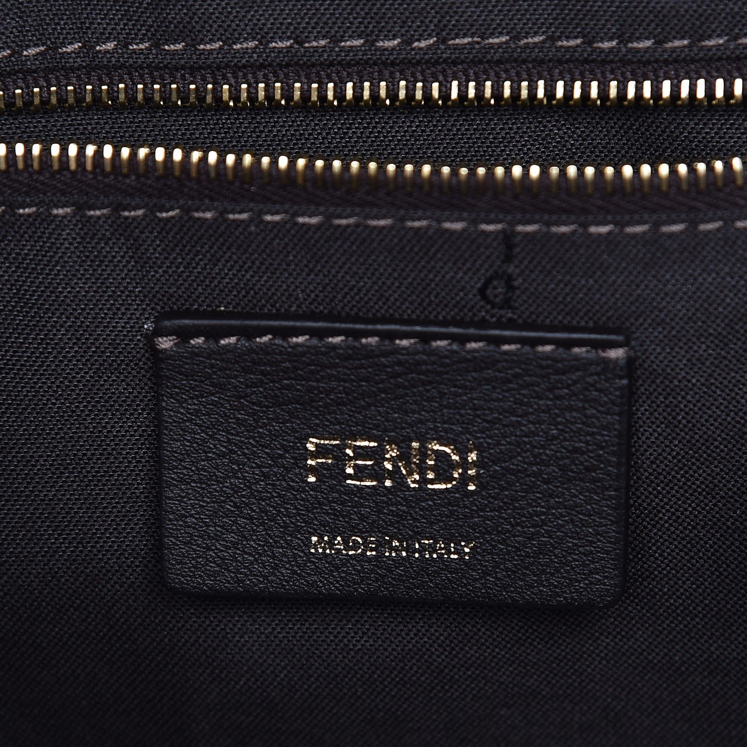 Fendi Vitello Catalan Mirror Flowerland Backpack Gold 6 of 9