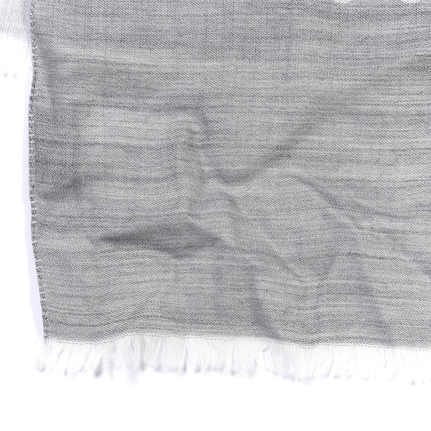 Wool Silk GG Monogram GGNat Scarf Lead
