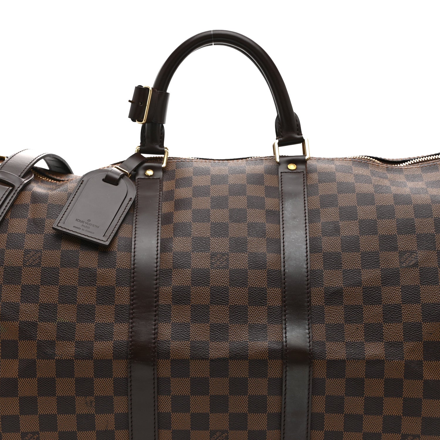 Louis Vuitton Damier Ebene Keepall Bandouliere 55 7 of 9