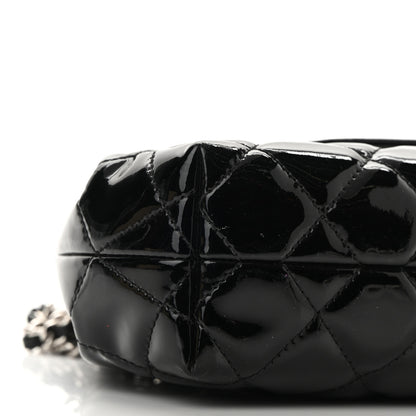Chanel Patent Quilted Coco Shine Small Accordion Flap Black 9 of 10