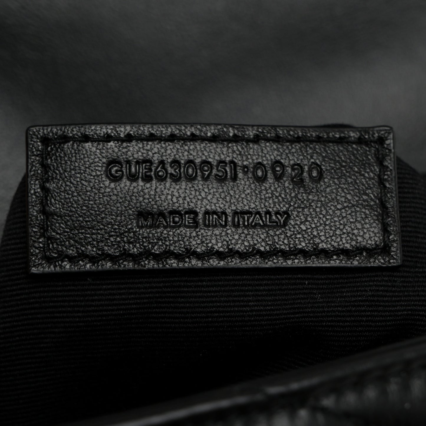 Calfskin Y Quilted Monogram Toy Loulou Crossbody Bag Black
