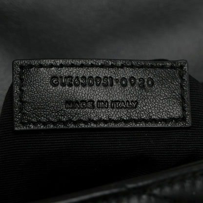 Saint Laurent Calfskin Y Quilted Monogram Toy Loulou Crossbody Bag Black 7 of 11