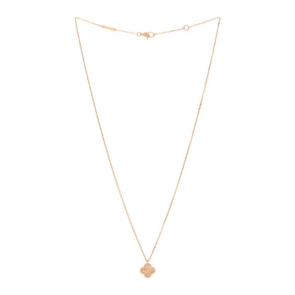 Van Cleef & Arpels 18K Rose Gold Sweet Alhambra Pendant Necklace 4 of 6