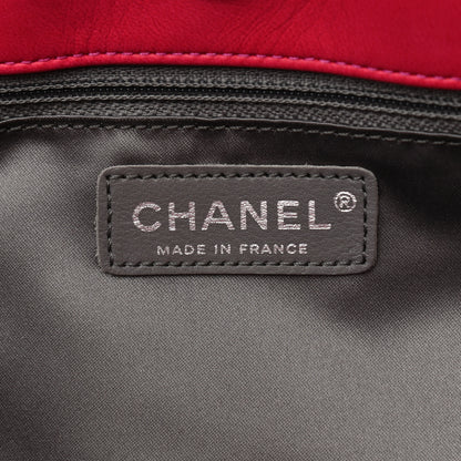 Chanel Vinyl Quilted Funny Tweed Tote Fuchsia 6 of 12