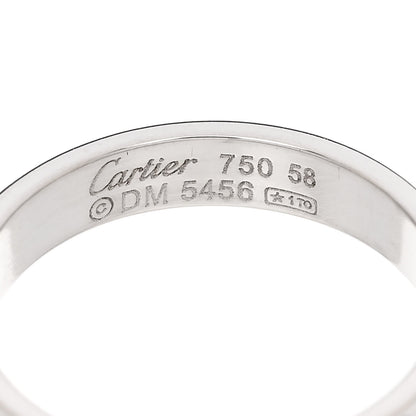 Cartier 18K White Gold 3.5mm LOVE Wedding Band Ring 58 8.5 4 of 4