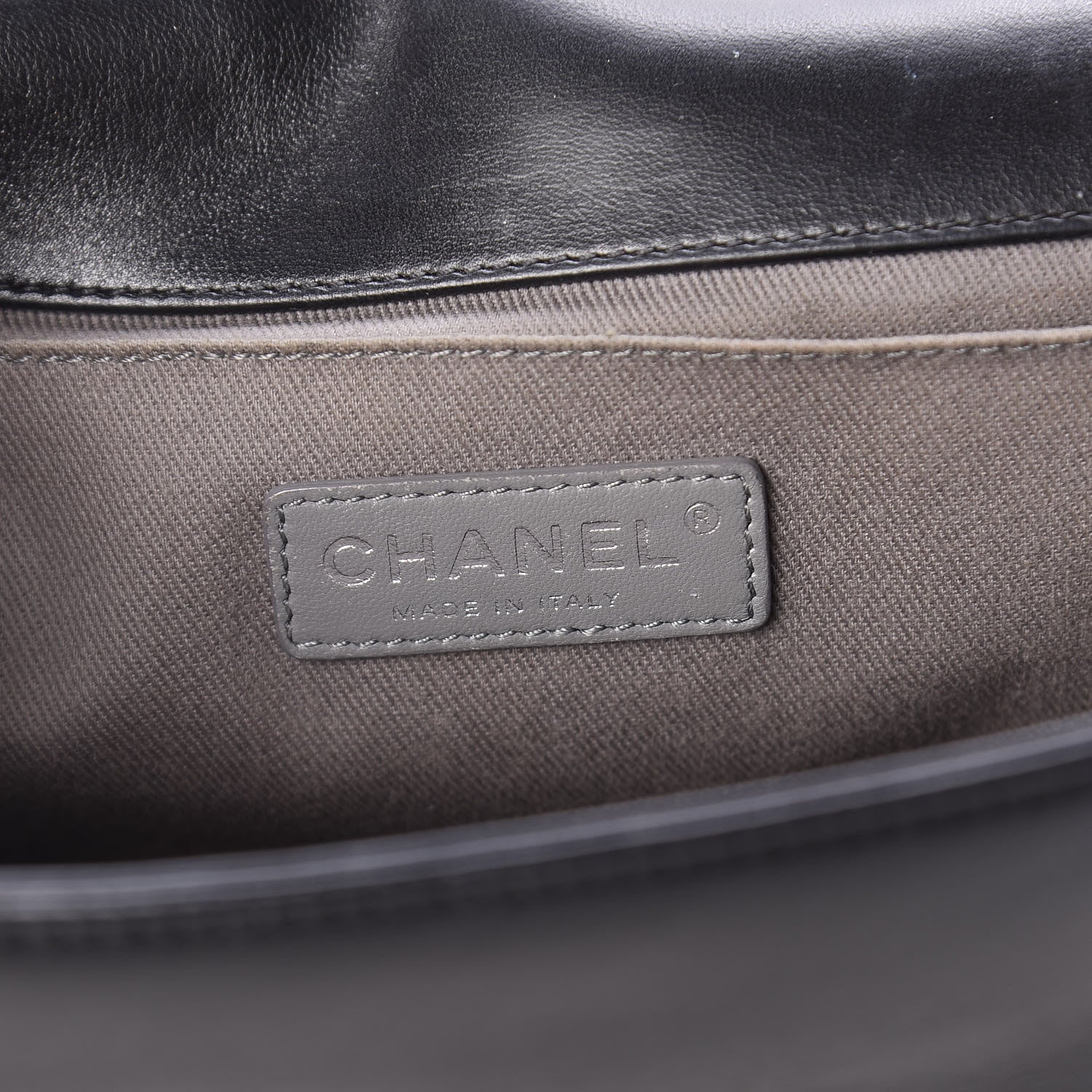 Chanel Lambskin Quilted Medium Boy Flap Black 9 of 11