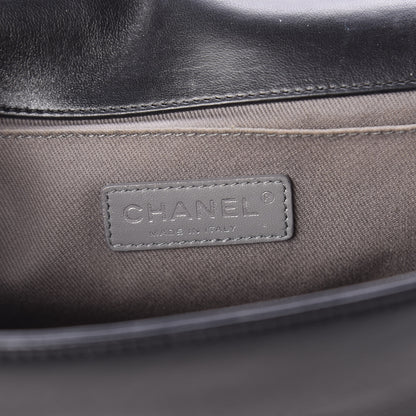 Chanel Lambskin Quilted Medium Boy Flap Black 9 of 11