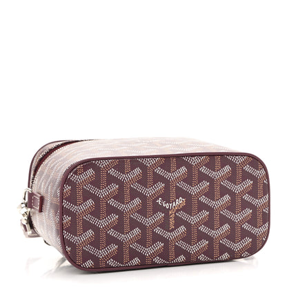 Goyard Goyardine Muse Mini Vanity Case Burgundy 4 of 10