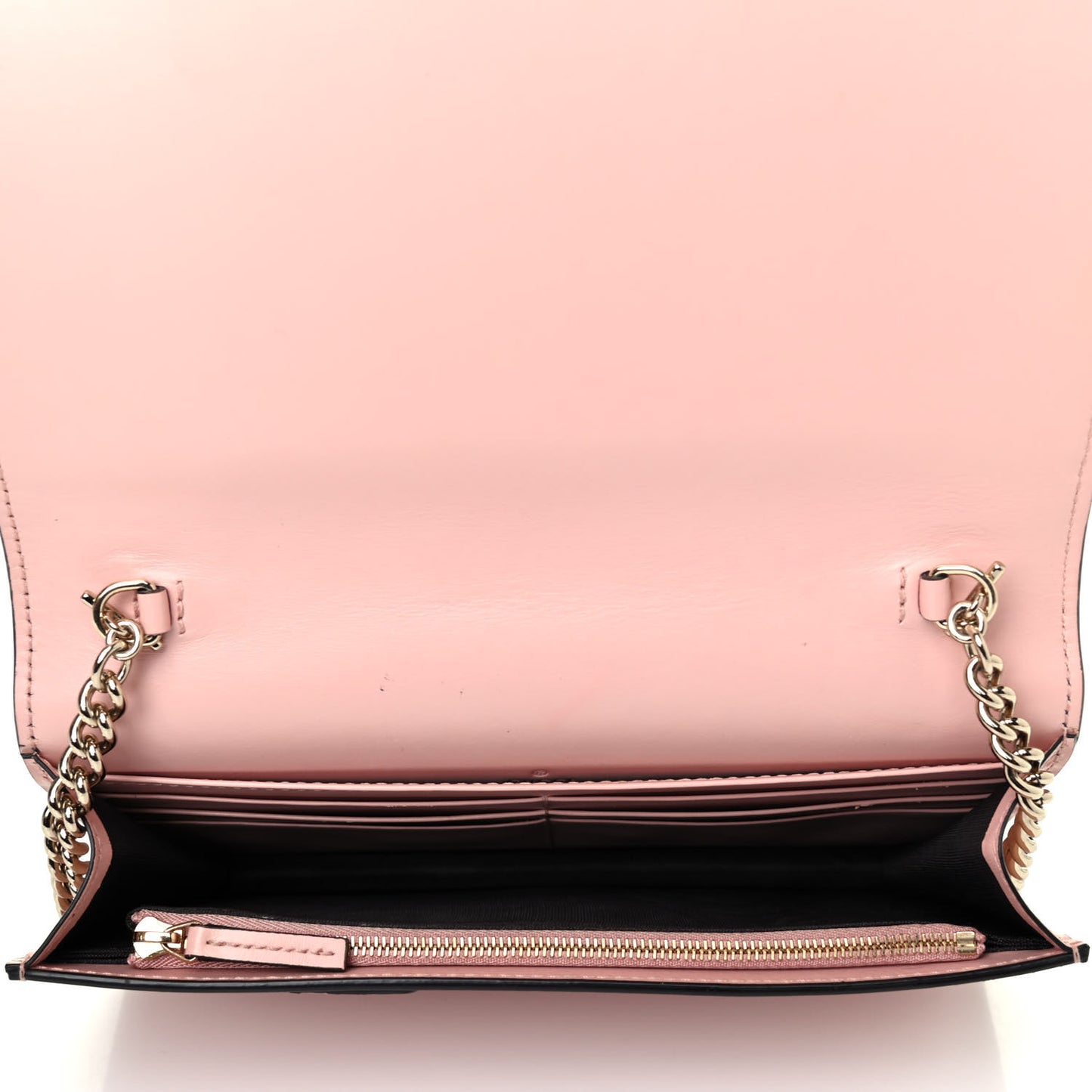 Guccissima Signature Bi-Color Bowy Chain Wallet Blue Dark Cipria