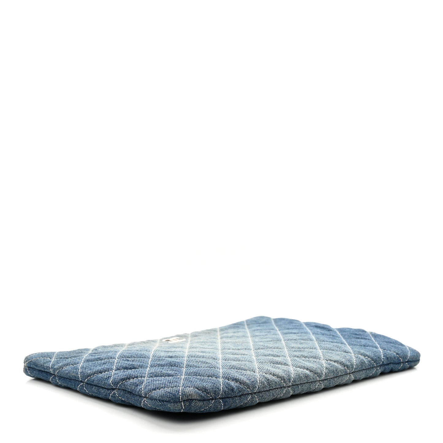Denim Pocket Medium Cosmetic Case Blue