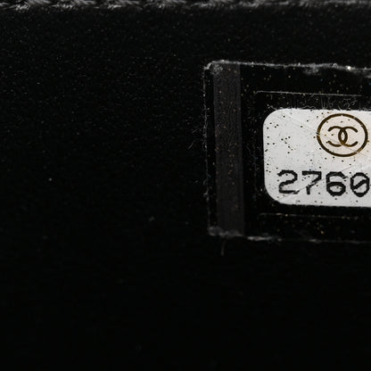 Chanel Caviar Quilted CC Filigree Vanity Clutch With Chain Black 7 of 10