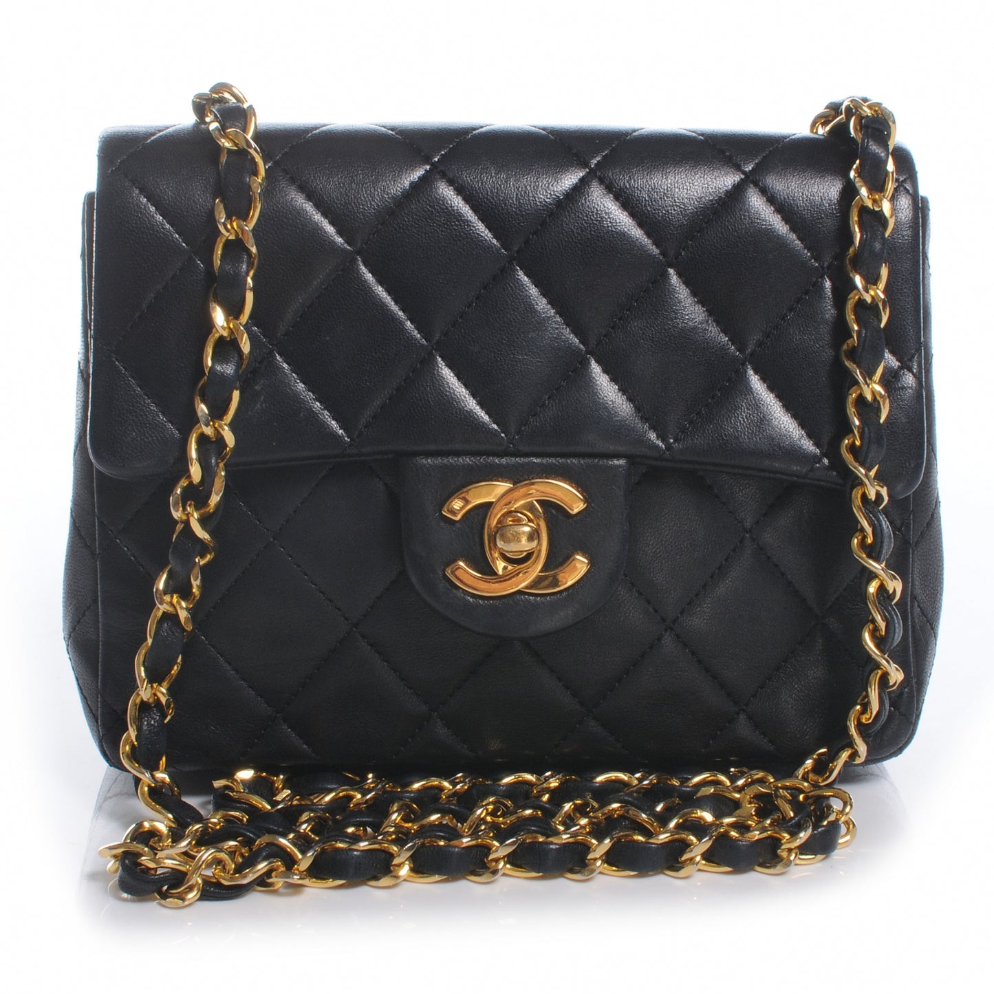 Lambskin Mini Flap Black