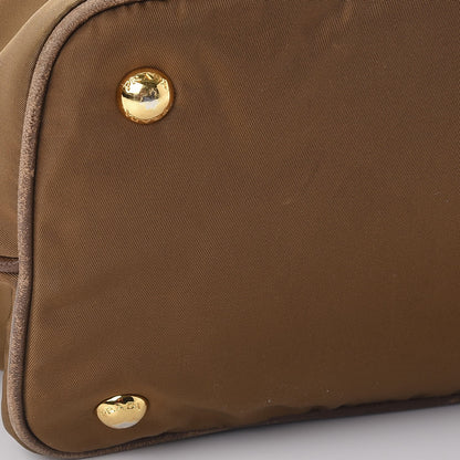 Prada Tessuto Nylon Saffiano Tote Corinto 13 of 19