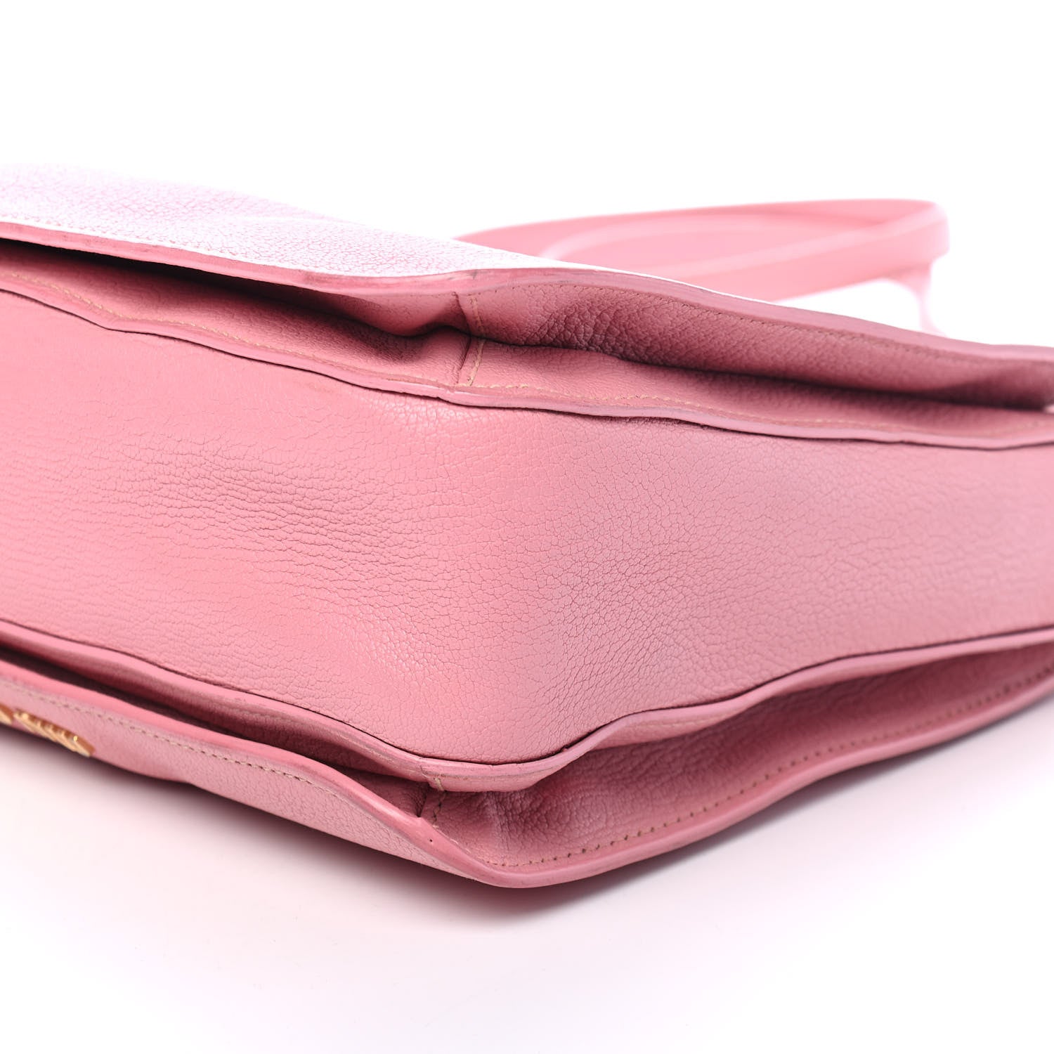Miu Miu Goatskin Madras Shopping Tote Rosa Gemma 9 of 9