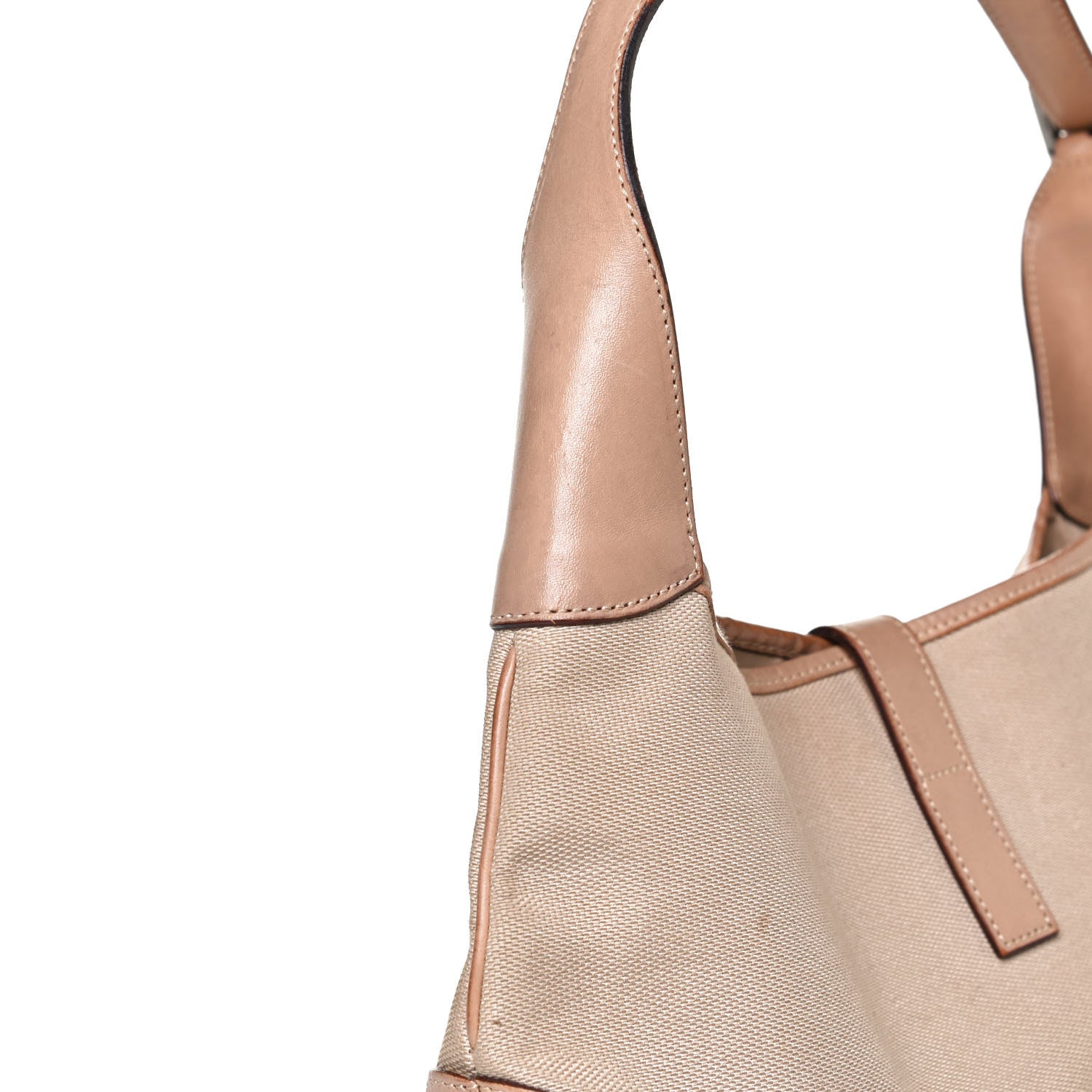 Gucci Canvas Calfskin Jackie O Hobo Beige 11 of 25