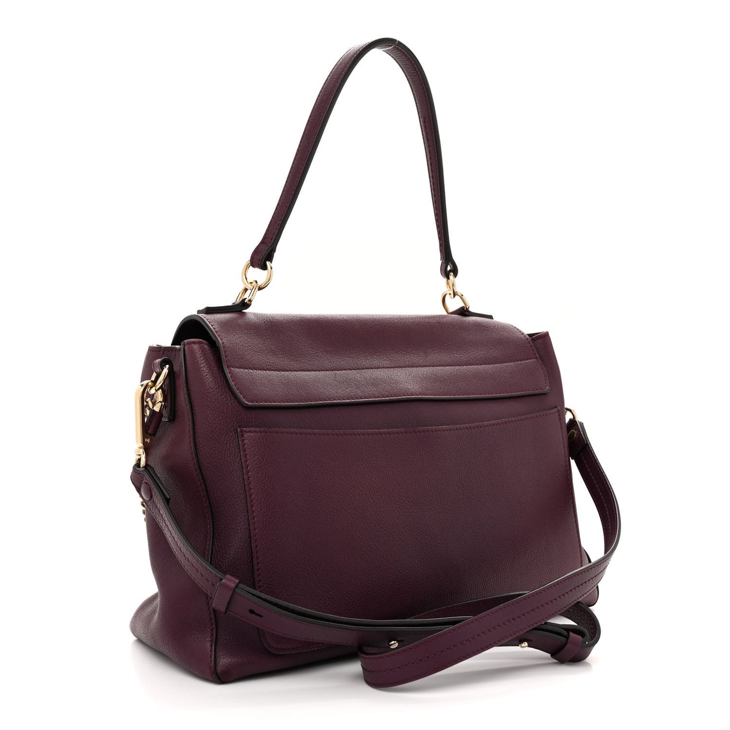 Calfskin Medium Faye Day Shoulder Bag Intense Violine