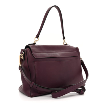 Chloe Calfskin Medium Faye Day Shoulder Bag Intense Violine 3 of 17