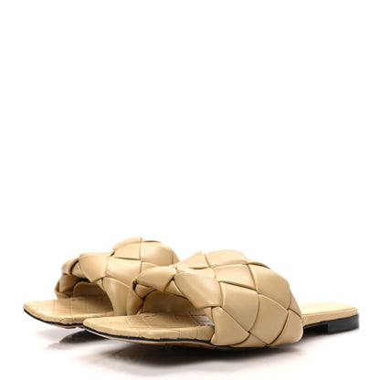 Bottega Veneta Nappa Maxi Intrecciato Lido Flat Sandals 39 Cane Sugar 3 of 7