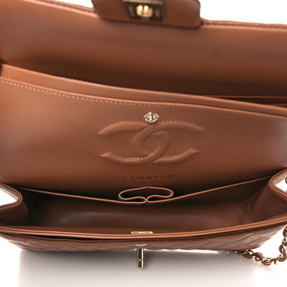 Chanel Lambskin Quilted Medium Double Flap Brown 5 of 10