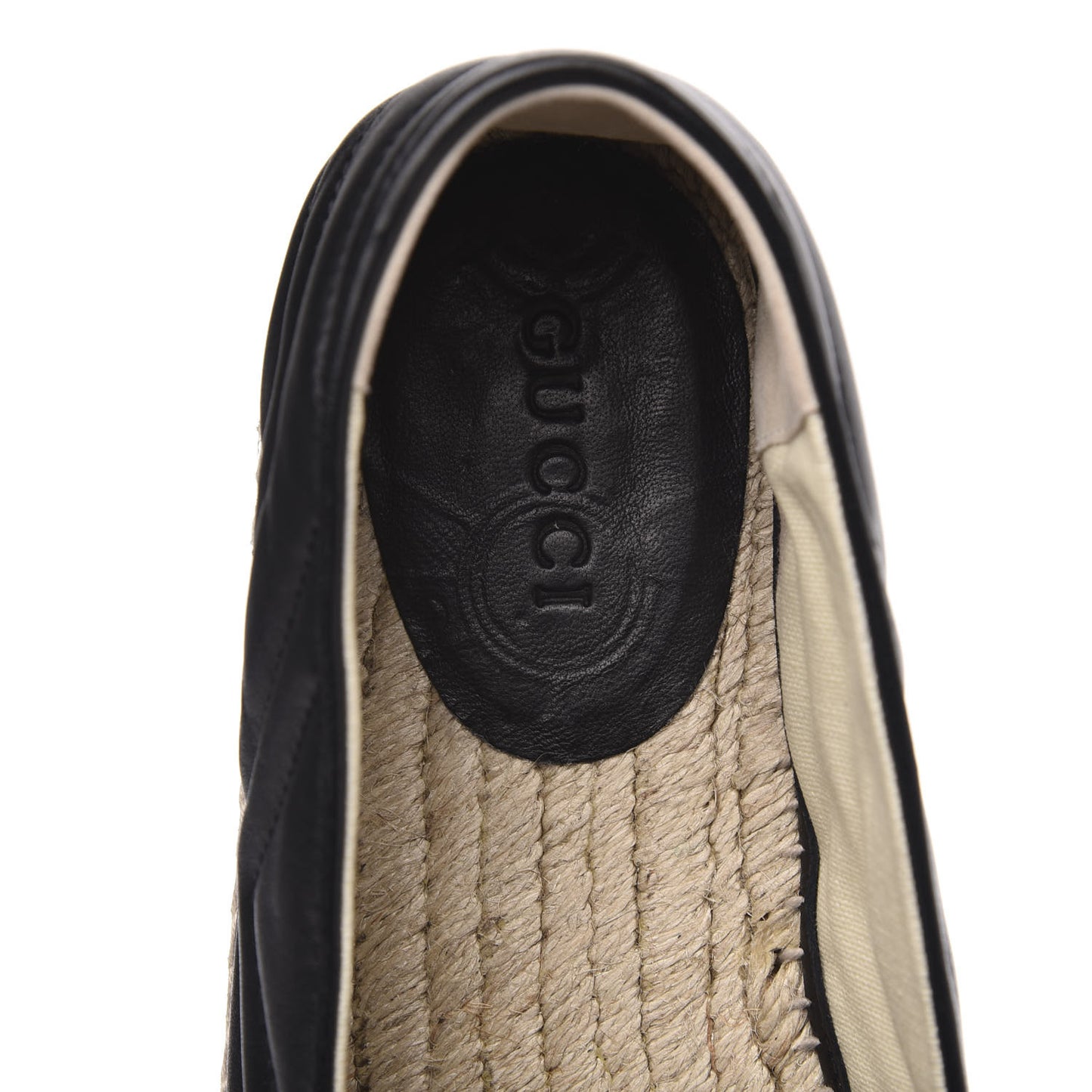 Nappa Matelasse Mens GG Marmont Espadrilles 9.5 Black