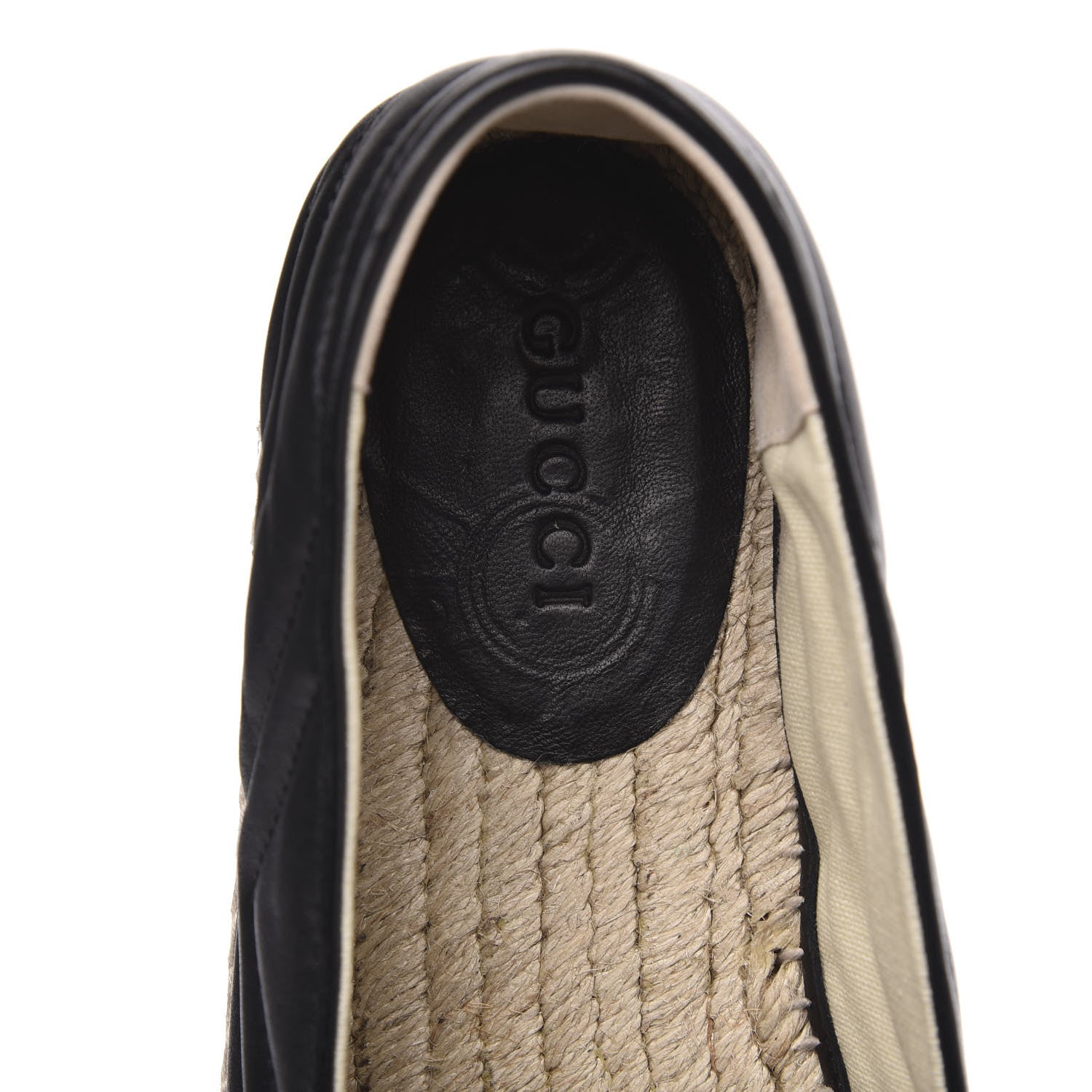 Gucci Nappa Matelasse Mens GG Marmont Espadrilles 9.5 Black 7 of 9