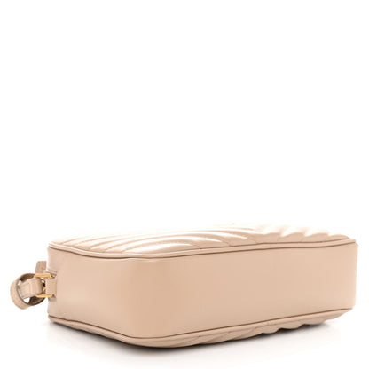 Saint Laurent Calfskin Matelasse Monogram Lou Camera Bag Dark Beige 4 of 10