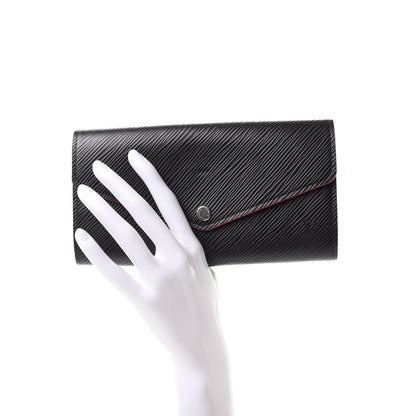 Louis Vuitton Epi Sarah Wallet NM Black Hot Pink 2 of 6