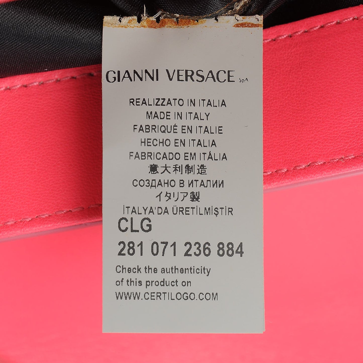 Patent Small Signature Bag Pink