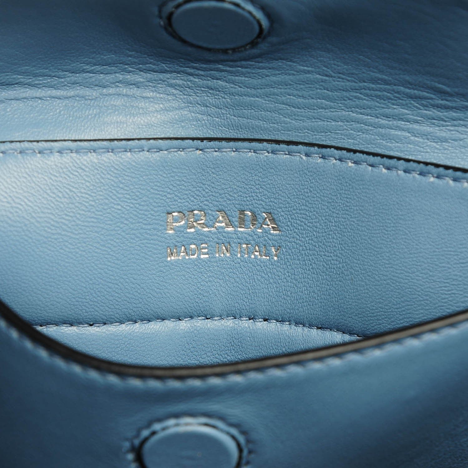 Prada Saffiano Cuir Medium Double Handle Tote Baltico Astrale 6 of 7