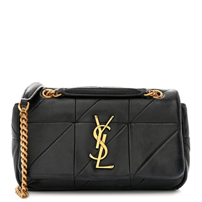 Saint Laurent Lambskin Patchwork Monogram Small Jamie Black 1 of 11