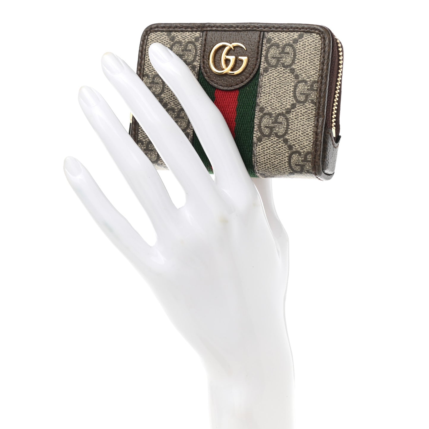 GG Supreme Monogram Web Ophidia Playing Card Case Beige New Acero