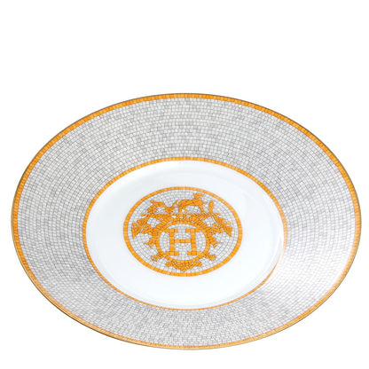 Hermes Porcelain Mosaique Au 24 Gold Breakfast Cup And Saucer Set Of 2 3 of 6