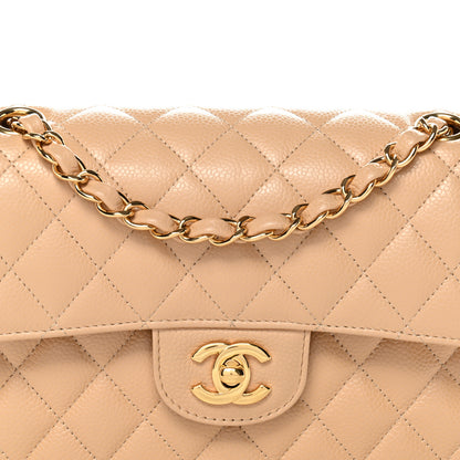 Chanel Caviar Quilted Small Double Flap Beige 8 of 11